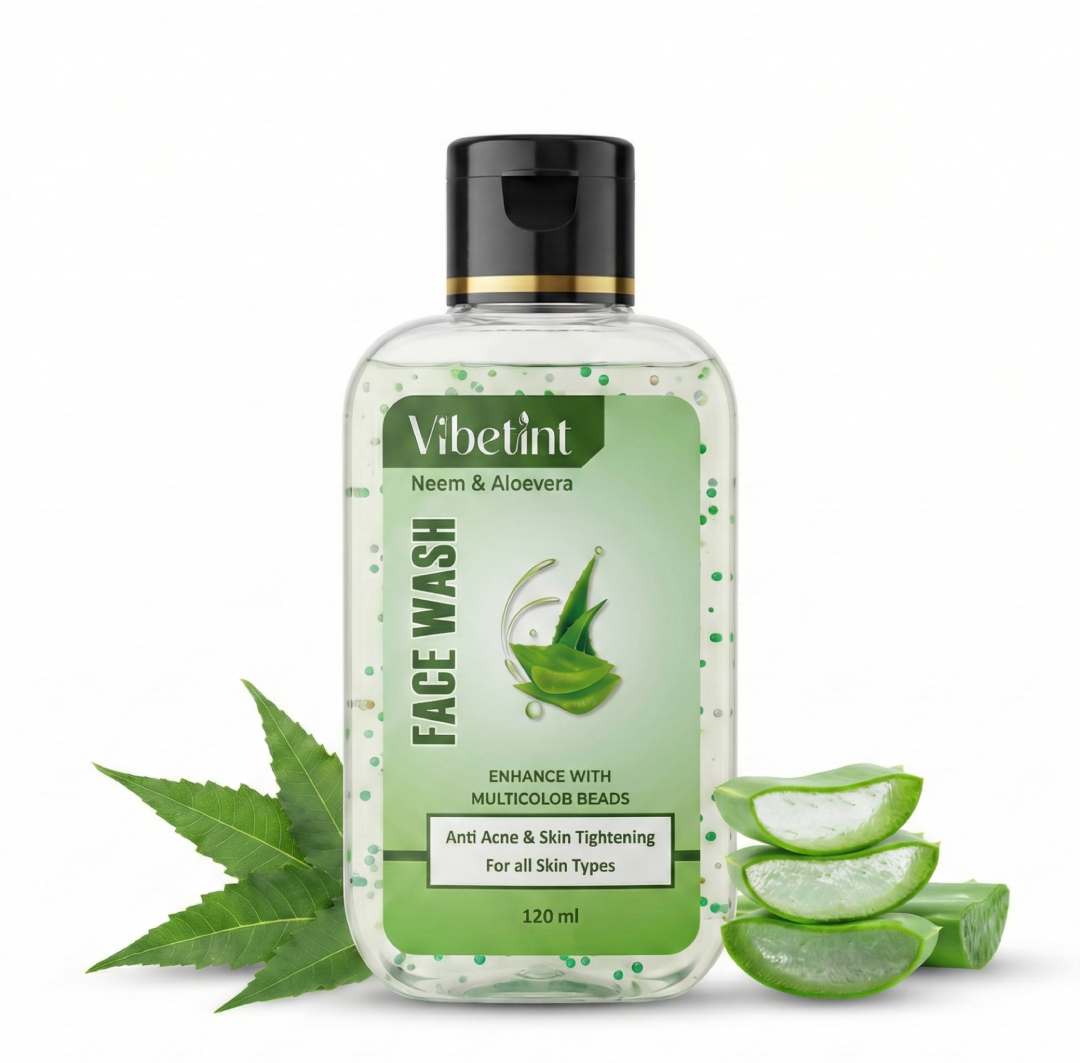 Vibetint Neem & Aloe Face Wash | Anti-Acne & Skin Tightening | 120ml