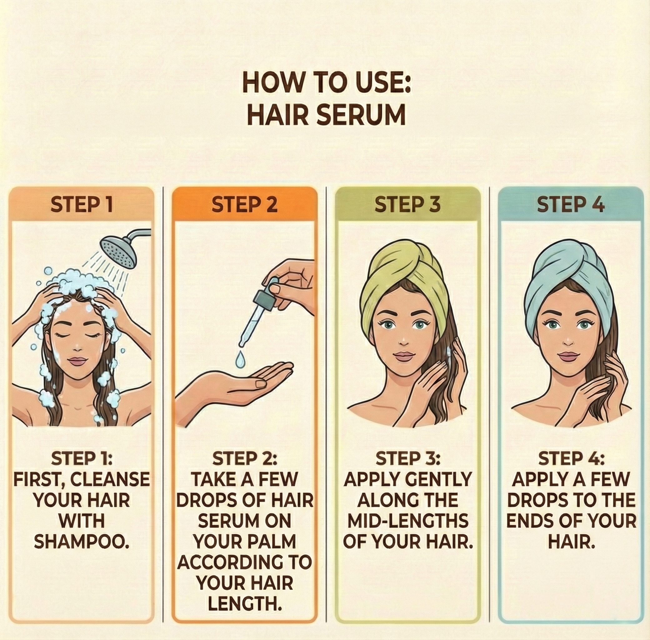 Vibetint Hair Serum with Vitamin E for Hair Growth & Shine, 30 ml - For All Hair Types